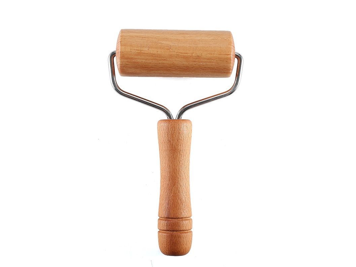 2026 rodillo de Pastel T Linjou de Madera Y Acero Inoxidable para Galletas, Pizza Y Pasteles