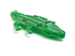 Boia inflável em formato de crocodilo, colchão flutuante PVC AQUAFORGE