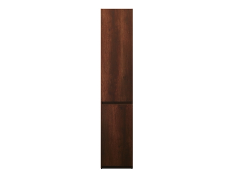 Armário Alto BURGBAD Lin20 com 2 Portas Dobradiça Da Porta Esquerda 400X345X1760Mm Hspc040L Cor: Decoração em Carvalho Ferrugem