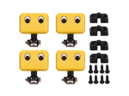 4 Peças De Capa De Luz Led Rc Antipoluição Universal Para Carro Rc Hsp Redcat Traxxas Tamiya Quadrada Acessório