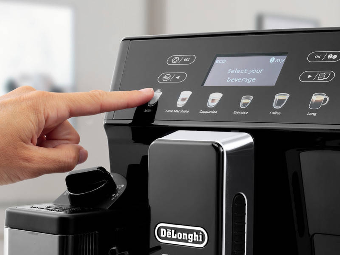 Máquina de Café DELONGHI Eletta Cappuccino Evo ECAM46.860.B (15 bar