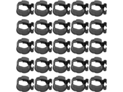 Conjunto De 25 Presilhas Pretas De Plástico Para Ar Condicionado Central, Leves E Removíveis.