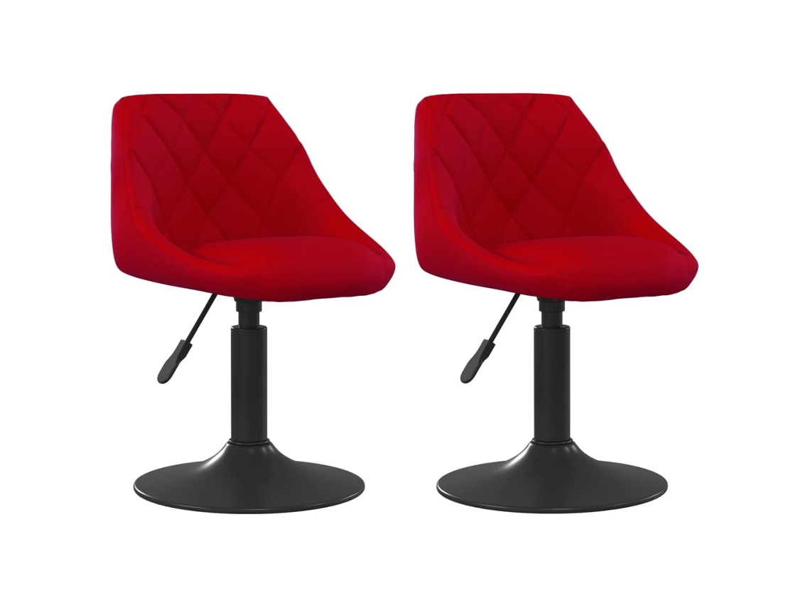 Swivel Dining Chair, Swivel Dining Chairs Vidaxl Vermelho Veludo (n/a)