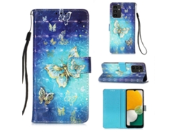 Capa De Couro Flip Horizontal Com Pintura 3d Para Samsung Galaxy A34 5g