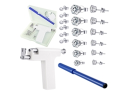 Piercing De Orelha, Kit De Ferramentas Para Piercing Com Brincos De Aço Inoxidável (branco) Spqment