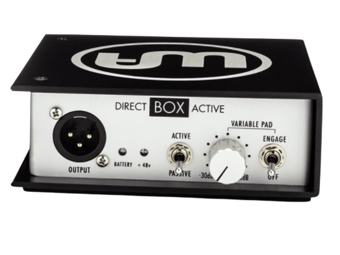 Wa Di A Direct Box Active Direct Box Preto, Branco Áudio Quente