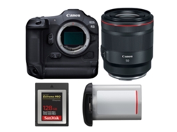 Eos R3 + Rf 50mm F/1.2 L Usm + 1 Sandisk 128gb Extreme Pro Cfexpress Type B + Canon Lp e19 + Ebook “20 Dicas para Fotos Que Impressionam” CANON
