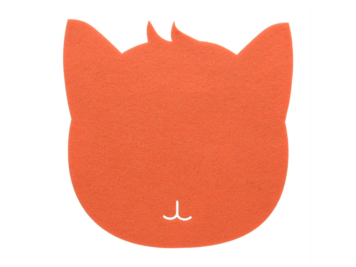 Mouse Pad (anti-estático, Protetor Contra Poeira) Mouse Pad De Felpudo De Gato (laranja)