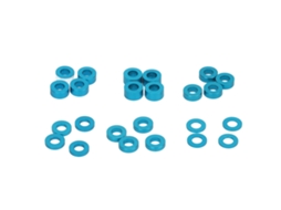 Mali kit 24 Rolamentos de Bola Rc com Selos Azuis para Tamiya Tt02 Tt01 Xv01 Xv02 Diâmetro Externo 0.2in