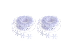 Rolos De Fita Decorativa Com Flocos De Neve Para Rvore De Natal E Decorao De Ano Novo. Hengjian