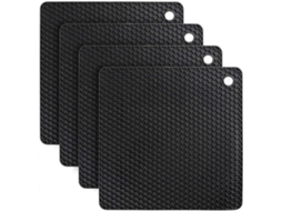 4pcs Posavasos de Silicone Antideslizante Y Resistente Al Calor para Mesa de Comedor