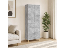 Vidaxl Conjunto De Gabinete 2 Pcs Cinzento Cimento