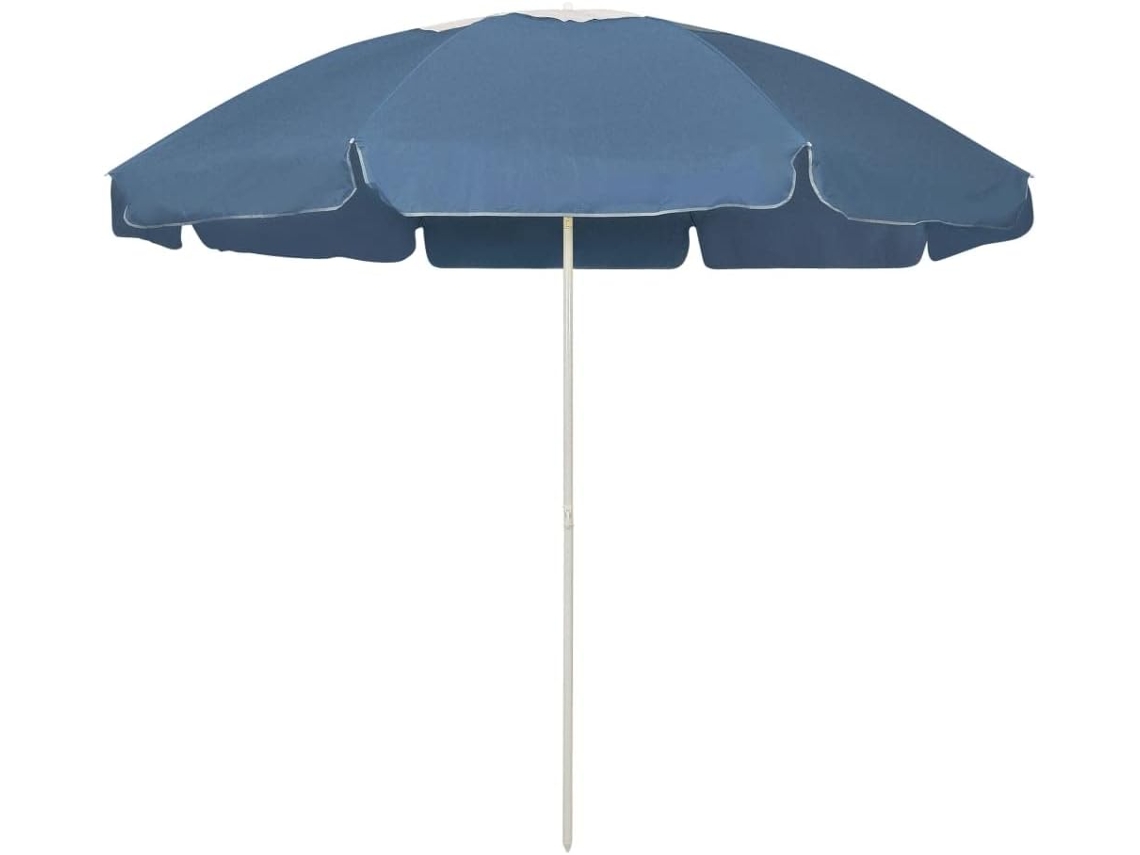 Guarda-sol Para Em Poliéster Azul Pátio, Terraço Com Proteção Uv Impermeável