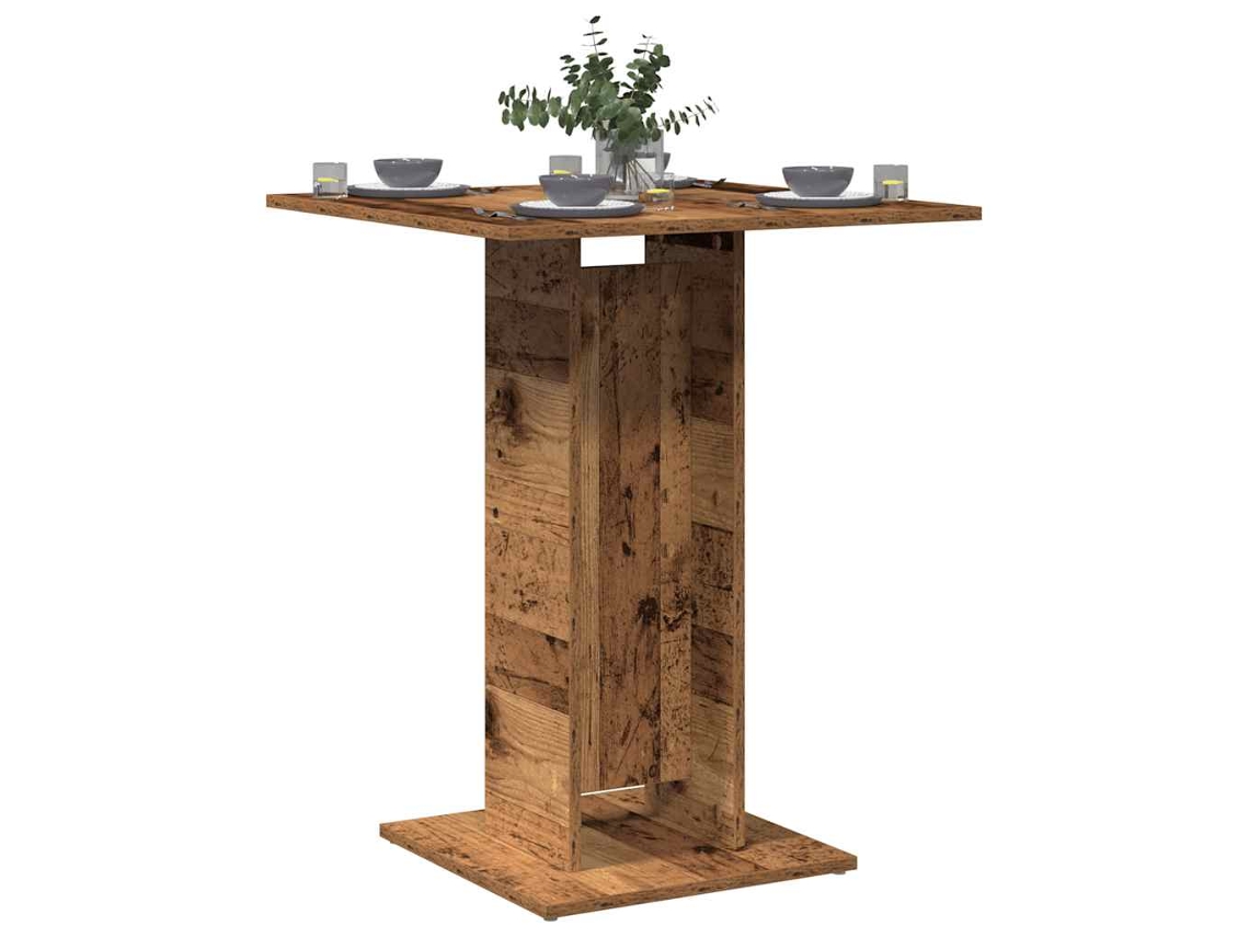 Vidaxl Mesa De Bistrô 60x60x75 Cm Derivados De Madeira Madeira Velha