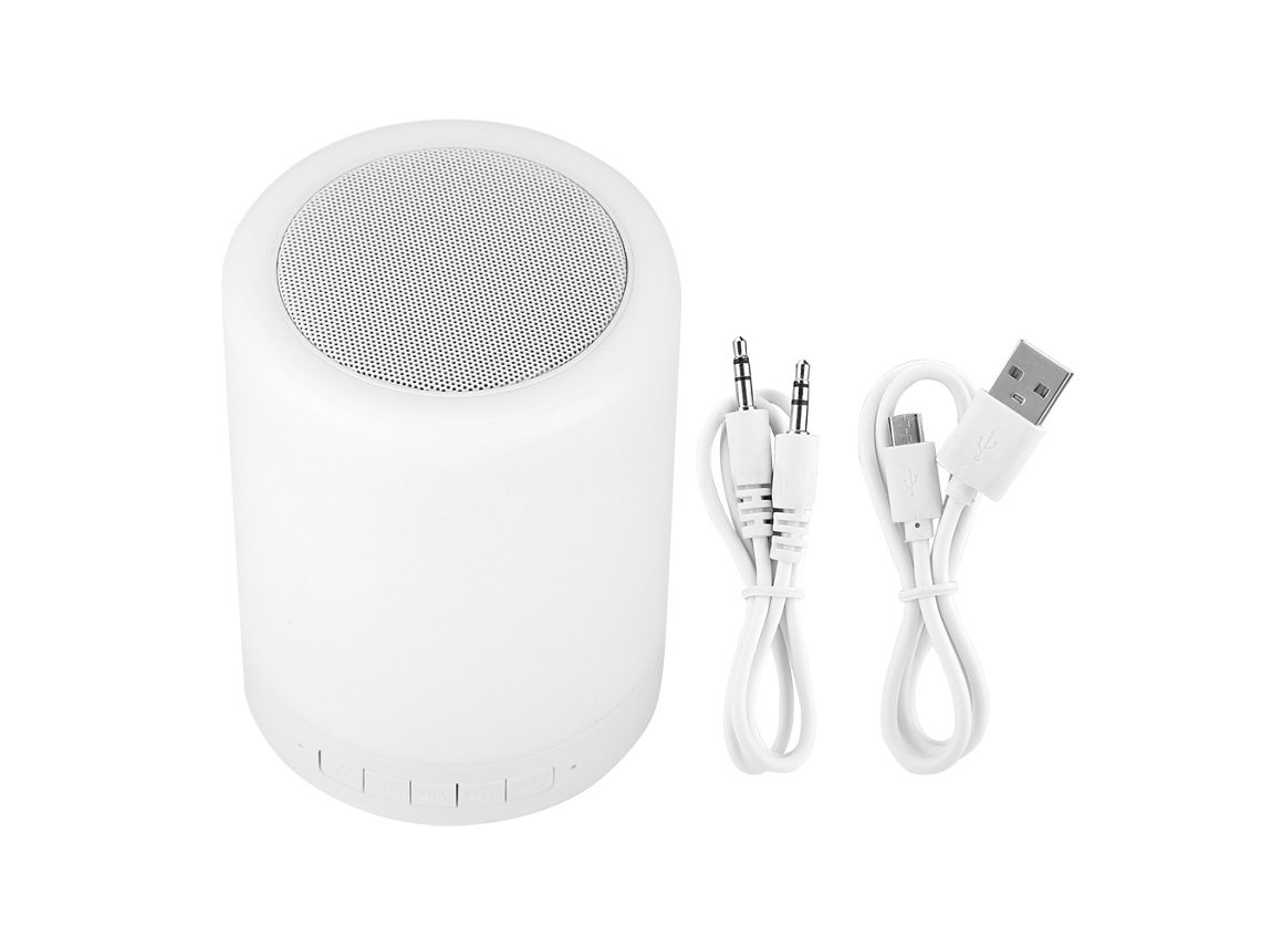 Alto falante Bluetooth Mali 4.1 com luz LED bicolor, mini, baixa distorção, lâmpada fashion