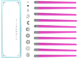 Kit de Design de Unhas Para Iniciantes, Carimbo De Flores E Borboletas.