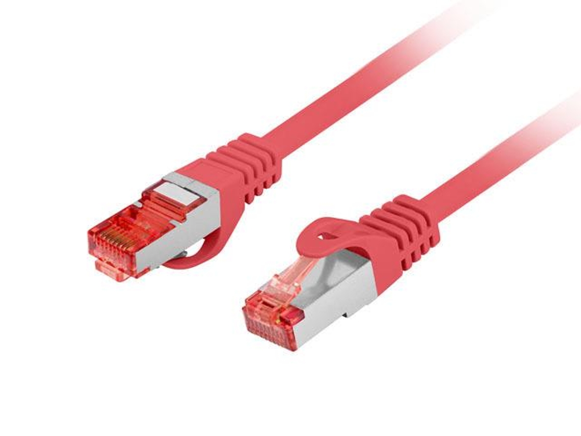 Cabo de Conexão Sftp LANBERG para Switch, Roteador e Pc, Cat 6, 2 M, Lszh Cu, Testado.