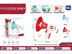Trompete de Brinquedo Musical, Pequeno, Fofo e Divertido.megafone Divertido Vermelho Caixa Colorida em Inglês Pilhas Não Incluídas CHENNNLS