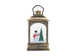 Laxiscreed Luz De Natal Com Lâmpada De Água, Pirâmide De Mesa E Boneco De Neve Decorativo