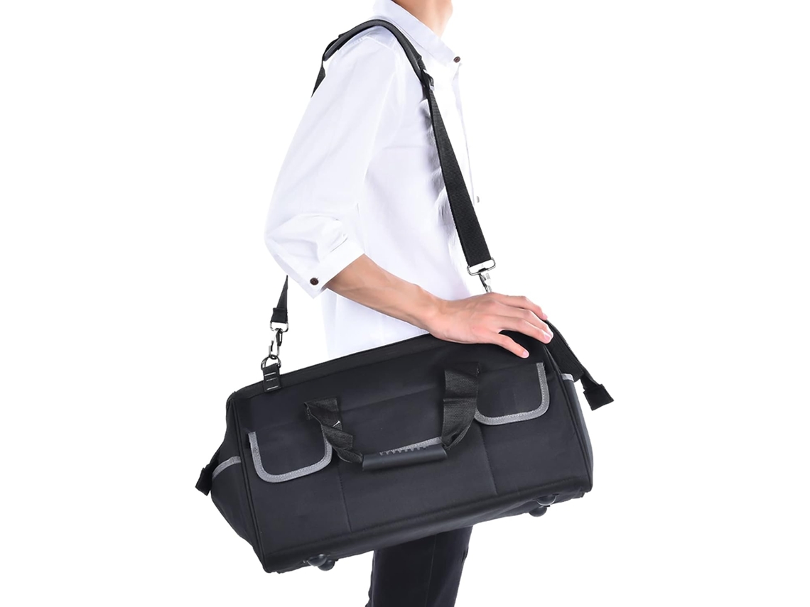Bolsa Para Ferramentas Em Tecido Oxford Resistente Ao Desgaste, Ideal Para Armazenamento De Materiais Elétricos, Com