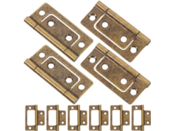 Dobradiças Para Móveis Pretyzoom, 12 Peças, Latão Antigo, Ferragens Para Portas De Correr, Dobradiças Resistentes Para