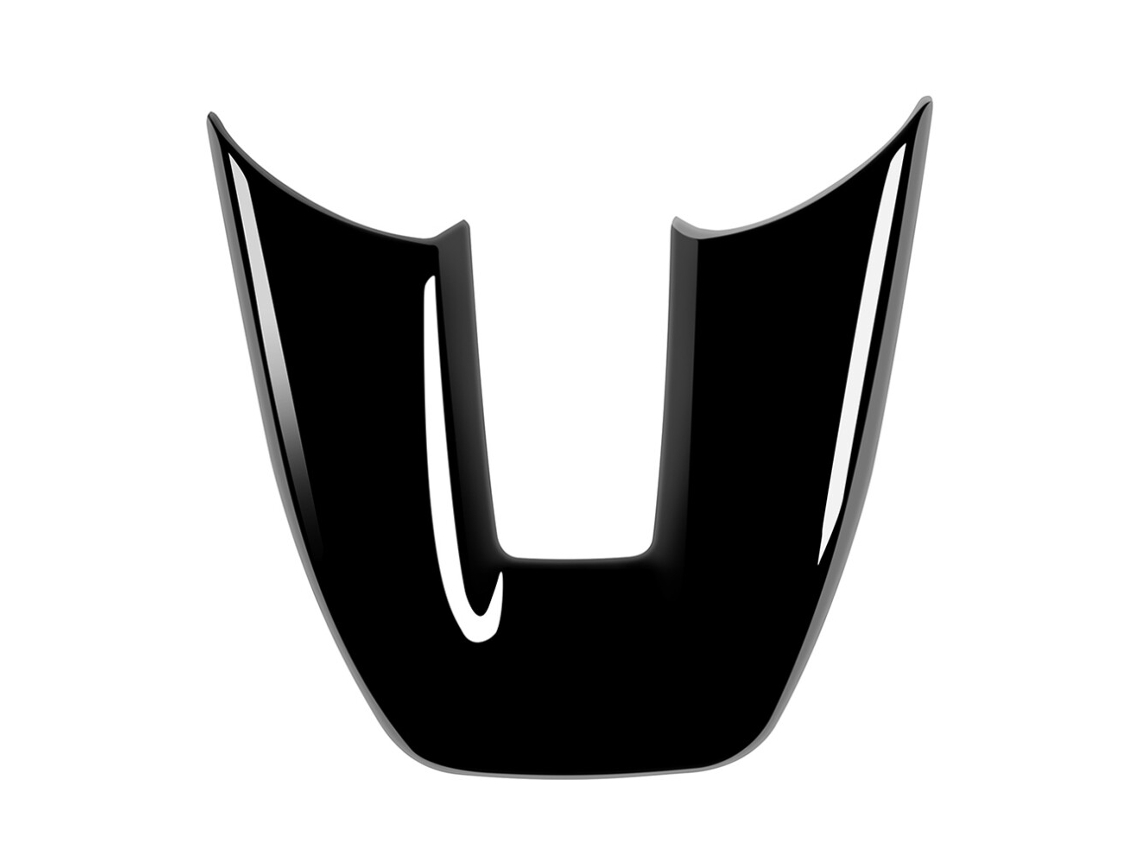 Moldura Decorativa Adesiva para Painel do Volante em Preto Brilhante para Vezel Hr v Hrv 2020 2022 (estilo V)
