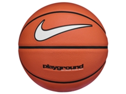 Tênis De Basquete Nike Playground Para Quadra Externa, Tamanho 6, Laranja E Preto, Com Borracha.