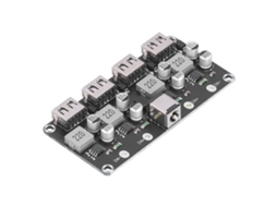 Módulo Conversor Buck DC com Placa de Carga Rápida USB QC3.0 4 Vias para Móveis
