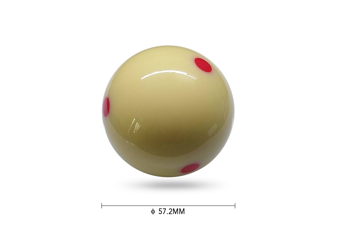 Bola de Bilhar Business, Branca, Ponto, 57.2mm, Resina Sintética, Treino e Jogo | S/MARCA