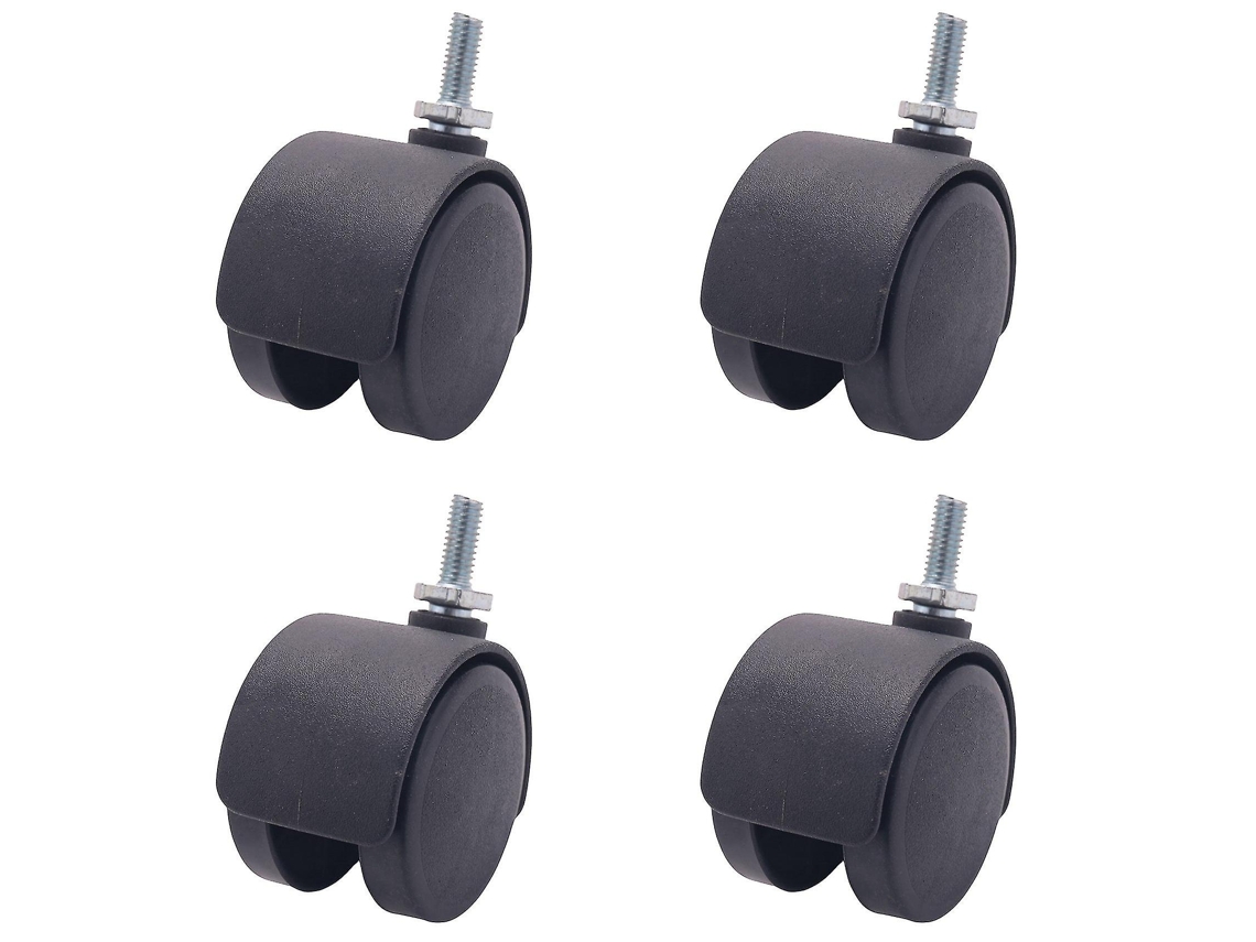 Roda giratória dupla 40mm com rosca 6mm S/MARCA