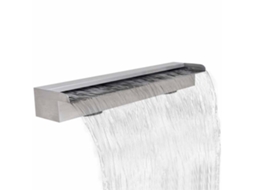 Vidaxl Fonte Para Piscina Retangular 90 Cm Aço Inoxidável