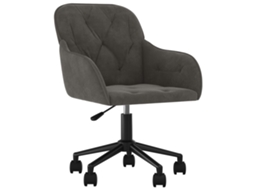 Office Chair, Office Chairs Vidaxl Cinzeto Veludo (n/a)