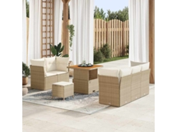 Vidaxl Conjunto De Sofá De Jardim 8 Unid. 5-número De Lugares