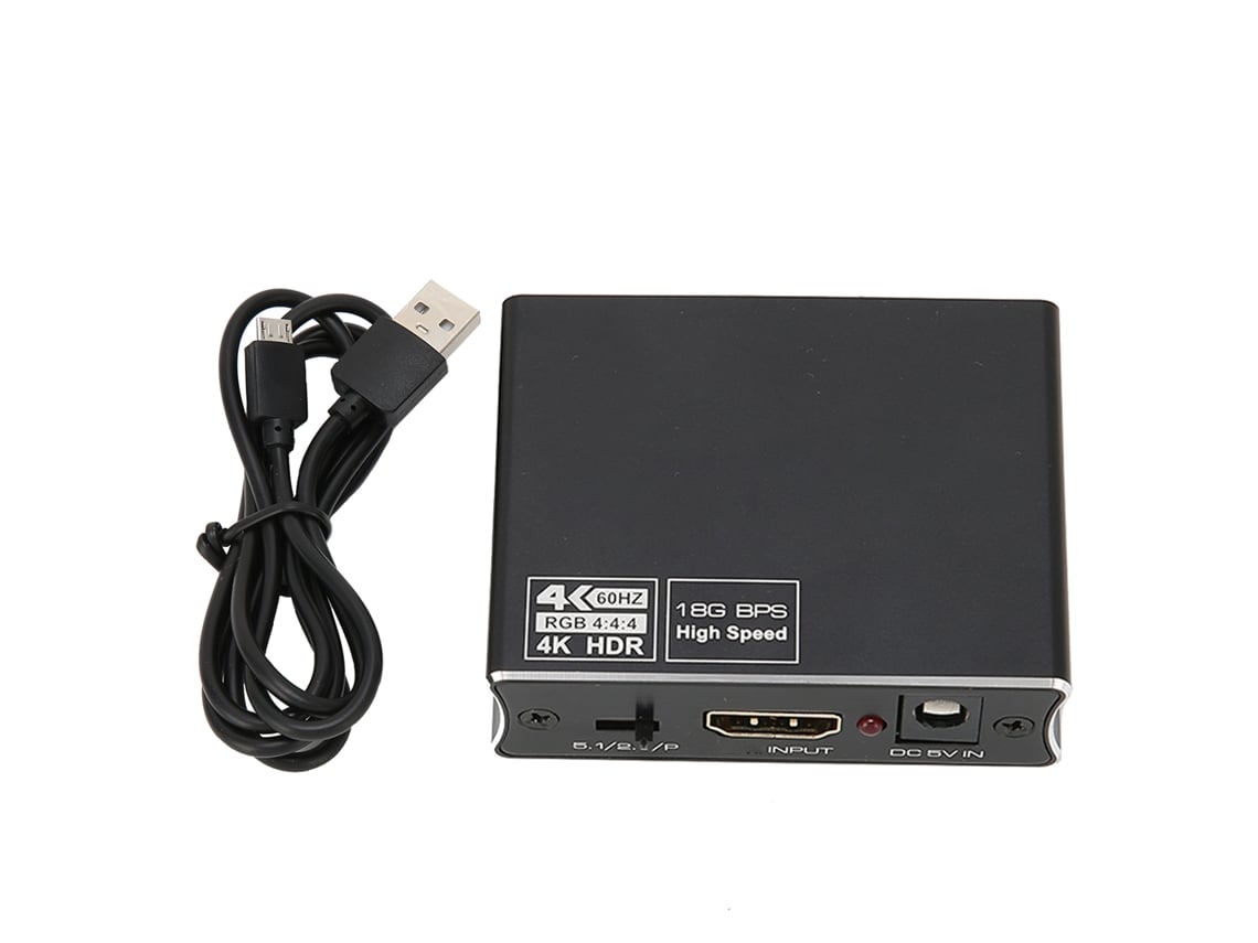 Conversor De Interface Multimídia Hd Para Interface Multimídia Hd Para Spdif Óptico E Áudio Estéreo De 3,5 Mm Aquaforge