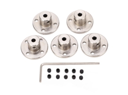 Mali 5pcs Acoplamento de Flange Rígido Aço Inox Diâmetro Interno 3mm Conector de Eixo para Motor Transmissão