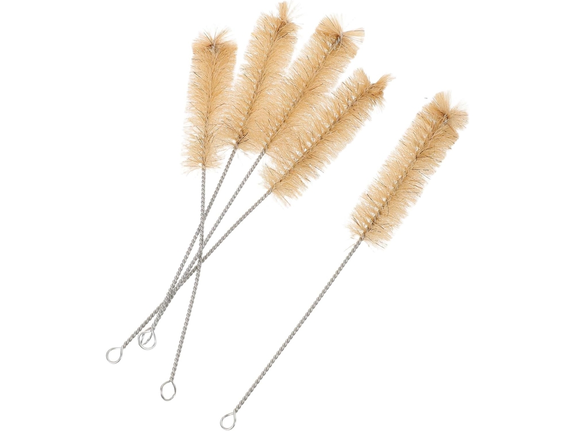 Toddmomy 5-escovas De Limpeza Para Tubos Pipeta Escovas 21, 5cm Para Frascos De Vidro, Vasos De Gargalo Estreito E