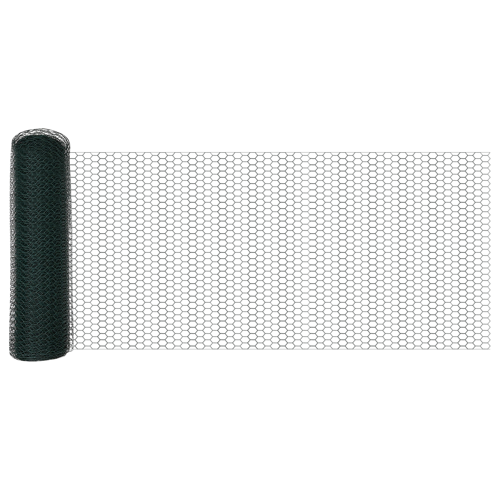 Conjunto 1 Cerca Hexagonal Vidaxl Verde Pvc (0,4 X 10 M)