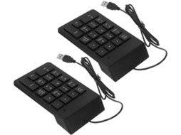 Teclado Bancário Financeiro De 2 Peças, Teclado Numérico Usb Para Laptop, Teclas, Acessórios Para Pc Gokoco