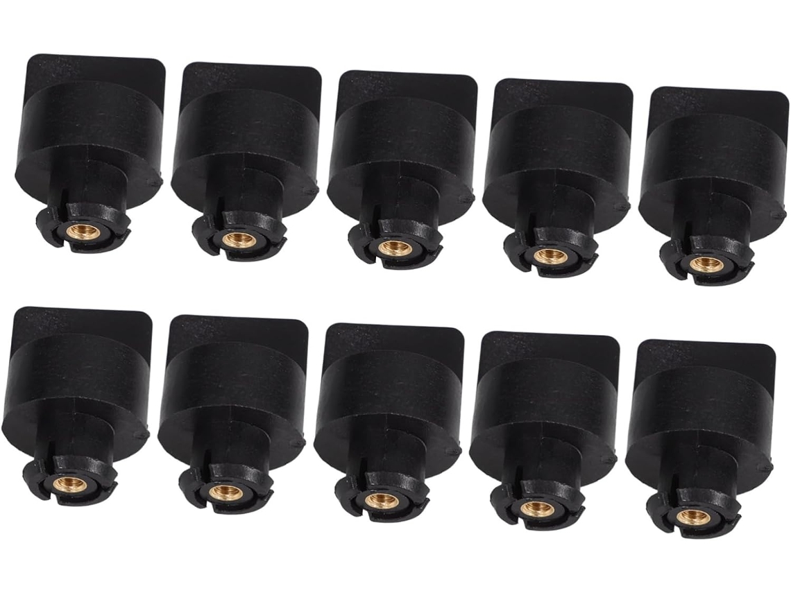 Conjunto De 10 Parafusos Para Tampa Do Filtro De Ar De Motosserra, Plástico Preto.