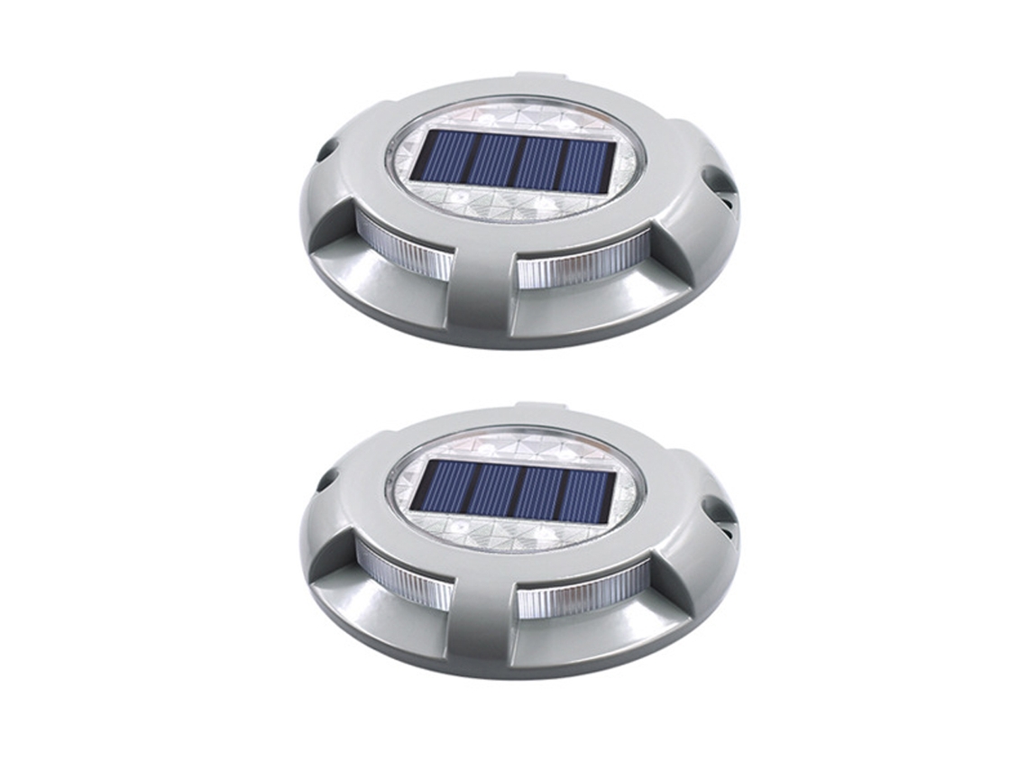 2 Pacotes de Luzes de Deck Solares para Áreas Externas Luzes de Doca de Marcação para Acesso a Escadas Jardim e Quintal