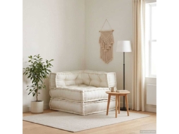 Vidaxl Unidade De Sofá Modular 70x70x54 Cm Tecido Creme