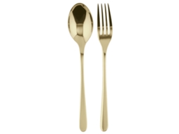 Conjunto 2 Posate A Servire Taste Antigo Pvd Champagne Sambonet
