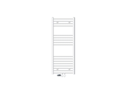 Radiador De Casa De Banho De Ligação Central 500x1200 Mm Branco Curvo Luxebath