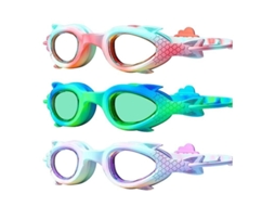 2026 óculos de Natação para Crianças Ermaid Anti glare Lentes Hd Ajustáveis ​​silicone Resistente À Água