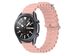 Pulseira De Silicone De Cor Sólida Estilo Oceano Para Samsung Galaxy Watch3 45mm 22mm