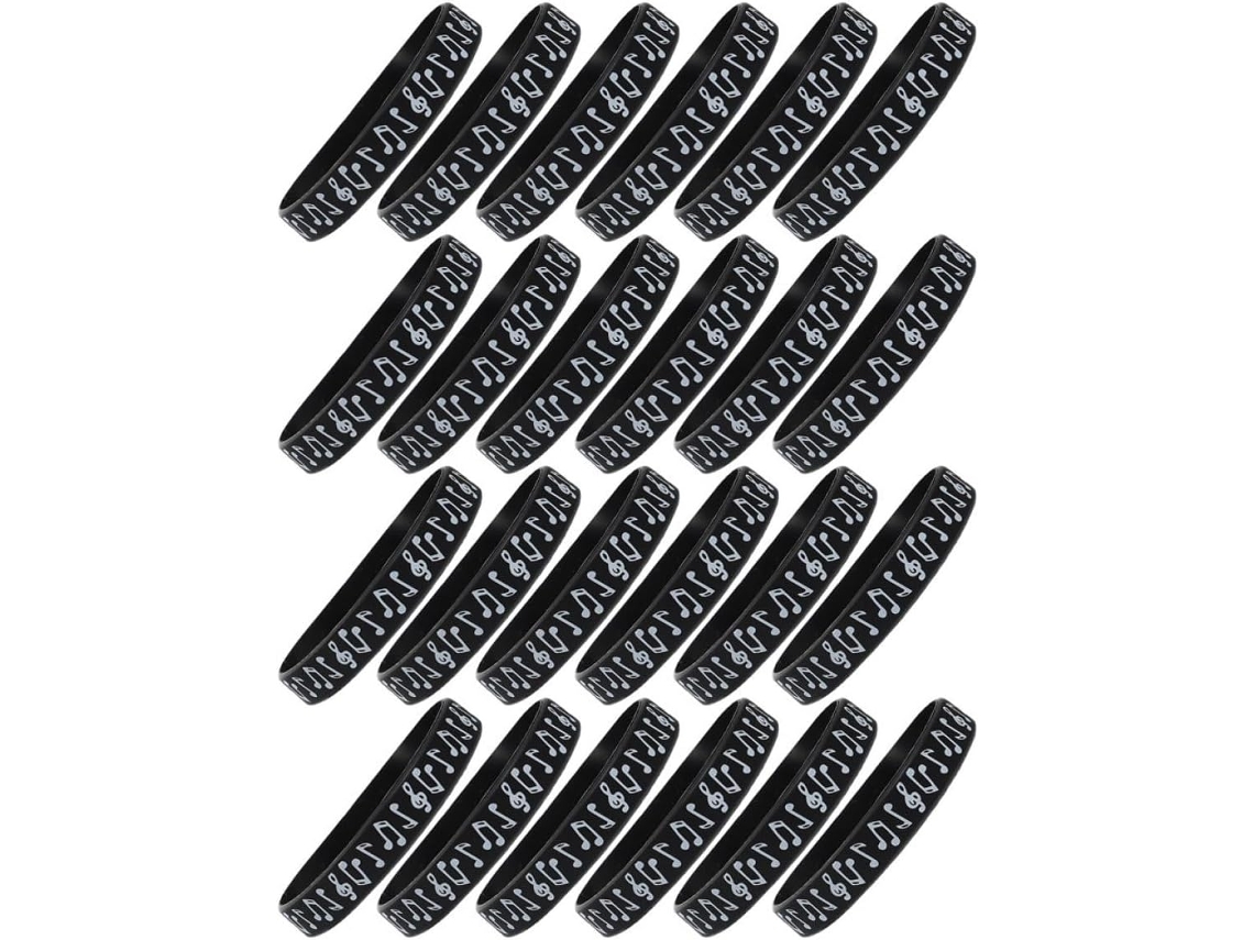 Conjunto de 24 pulseiras inspiradoras Plafope para eventos, instrumentos musicais para festas, acessórios