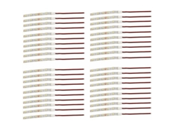 Conjunto de 40 Peças de Fita Led de 6500K Branco Frio À Prova D'Água de 10 Cm AURUM