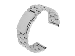 Pulseira De Relógio De Prata De 24 Mm Com Fecho De Aço Inoxidável Durável E Luxuoso Para Relógios Olysi Shop