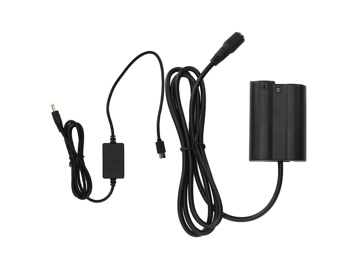Adaptador De Batería Falsa En-el15 Ep-5b Para Nikon, Conector Dc, Kit De Carga De Batería Falsa