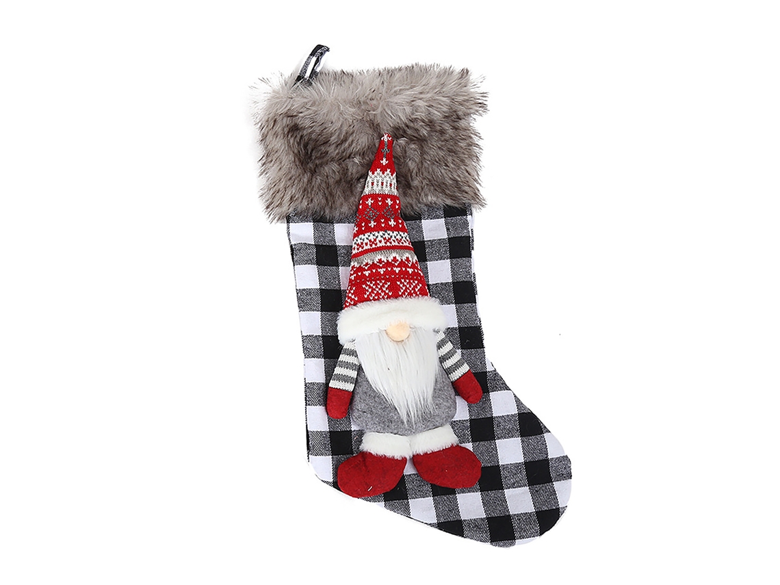 Laxiscreed Decorador De Natal 3d Com Fita Dobrável, Meias, Enfeites De Árvore E Sacos De Doces